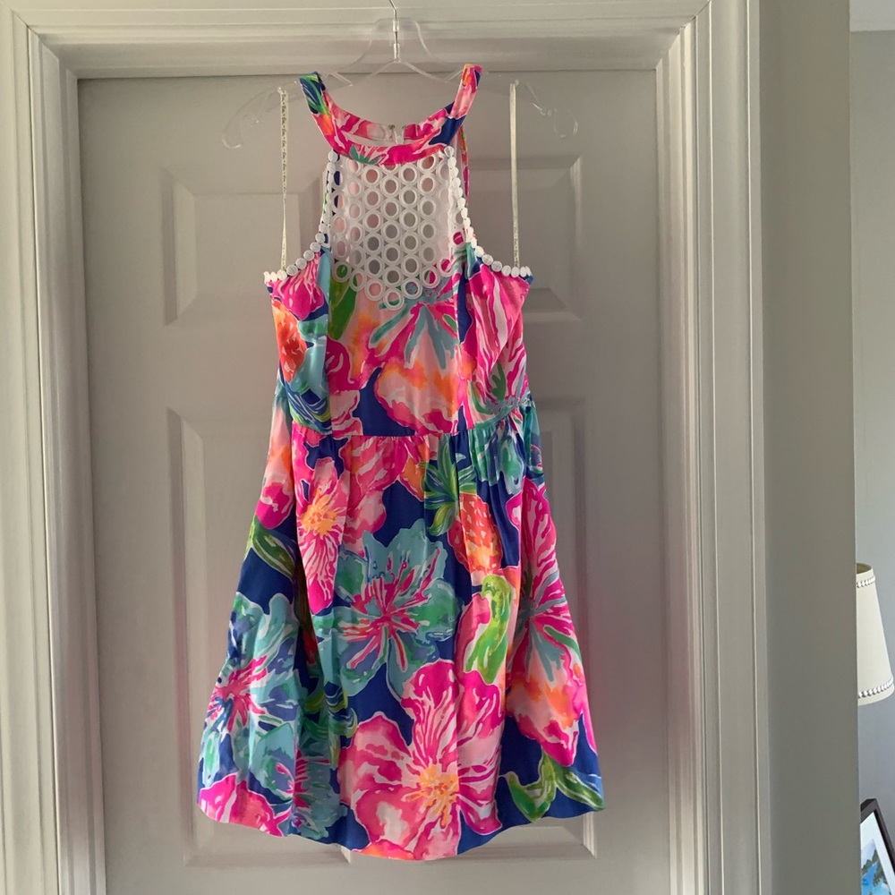 Lilly Pulitzer Kinsey Dress - Beckon Blue Jungle Utopia print